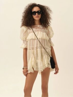 ISO Elara Ruffle Mini Dress (this listing is not for sale!)